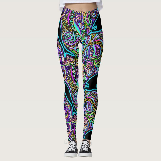 Legging Dolphin Art Design (Frente)