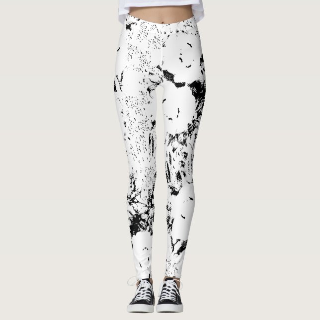 Legging Dot, Vaca Negra (Frente)