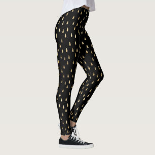 Legging Dourada Raindrop Moderno Trendy Yoga