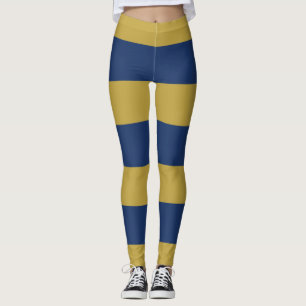 Legging Douradas e azuis