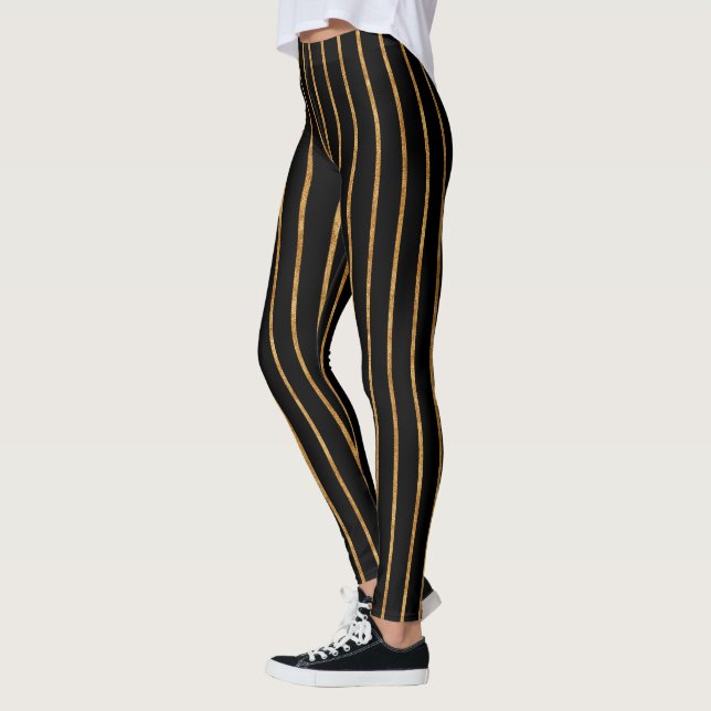 Legging Douradas faixas (Esquerda)