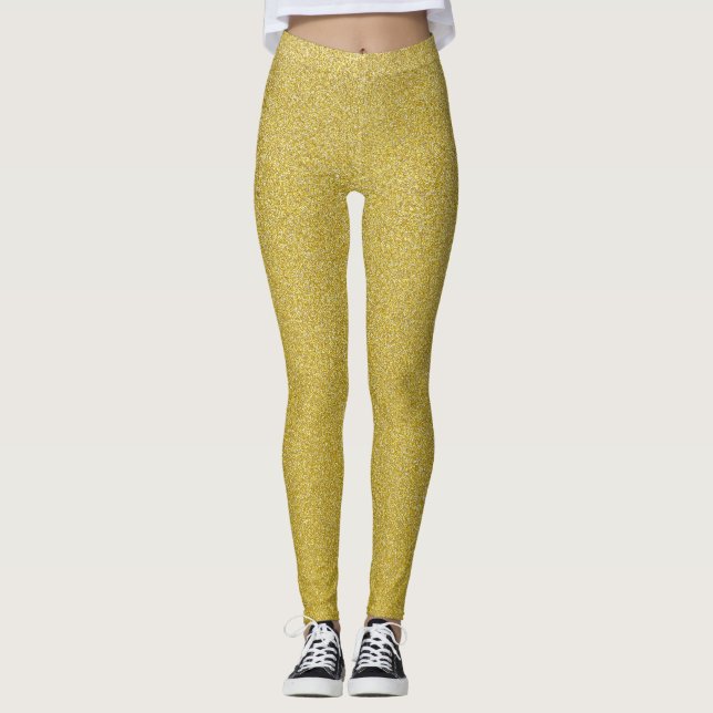 Legging Dourado brilho, brilho, brilho (Frente)