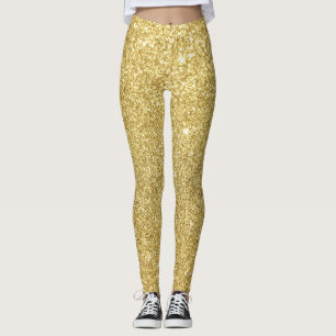Legging Dourado brilho, luxuoso, fundo espumante.