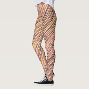 Legging Dourado brilho moderno strips luxo