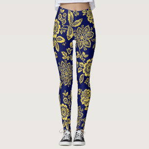 Legging Dourado e marinho, Estímulo a lápis