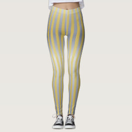 Legging Dourado e Prata (Stripes)