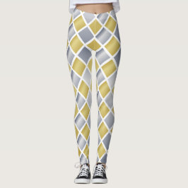 Legging Dourado e Prata (Verificado em Diamante)