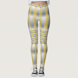 Legging Dourado e prateado (verificadores e riscas)