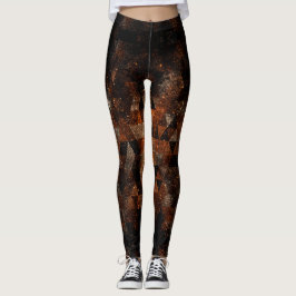 Legging Dourado feixe no universo geométrico esparso