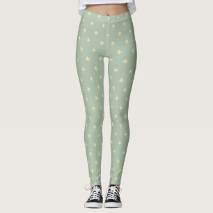 Legging Dourado Fleur-de-Lis Sage