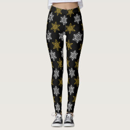 Legging Dourado Flor