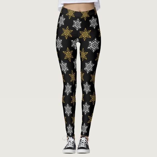 Legging Dourado Flor (Frente)