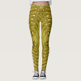 Legging Dourado metálico -