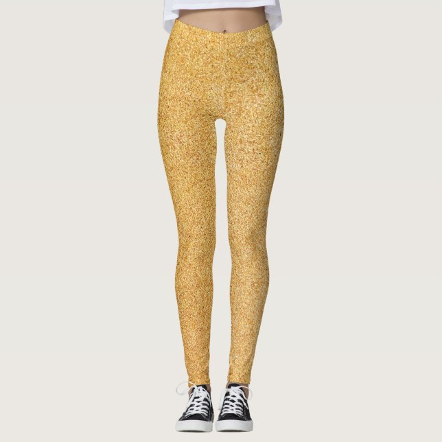 Legging Dourado Natal da Glitter (Frente)