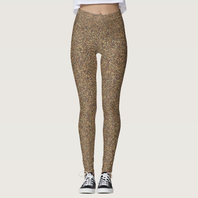 Legging Dourado Natal da Glitter (Frente)