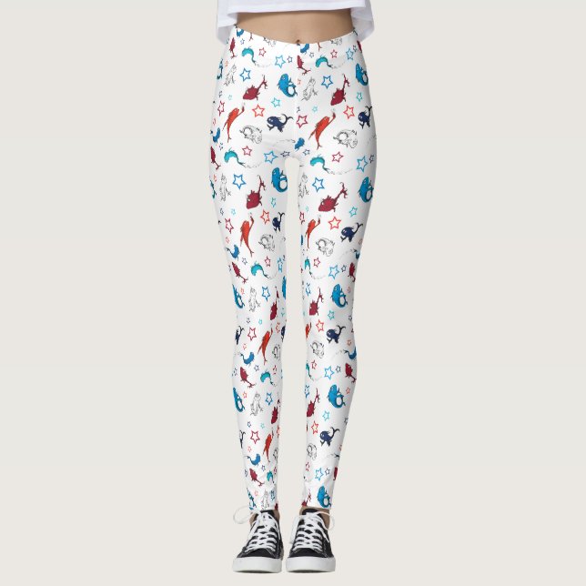 Legging Dr. Seuss | Padrão De Uma Estrela De Peixe Dois (Frente)