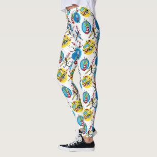 Legging Dr. Seuss Personagens Com Lápis Padrão