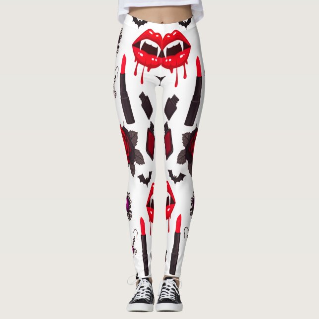 Legging Drácula Gótica Pattern Spookine Feminina (Frente)