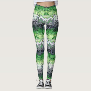 Legging Dragão Aromântico Damask - Cores de Bandeira do