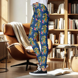 Legging Dragão Chinês Verde Koi