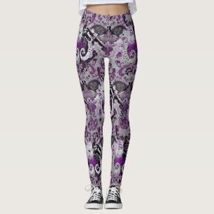 Legging Dragão Damasco Demissexual - Cores de Sinalizador 