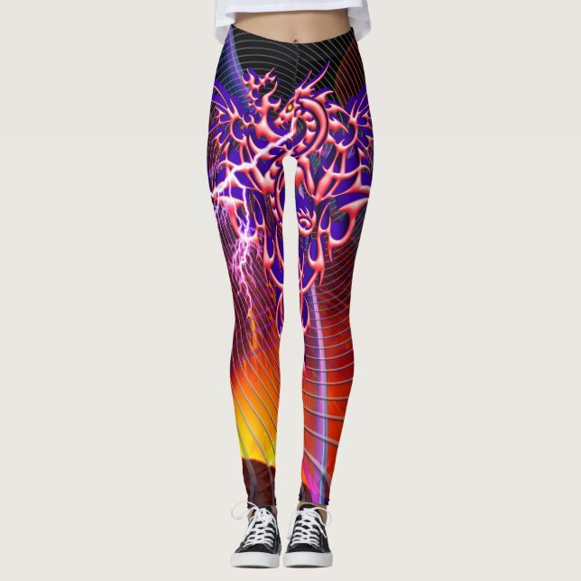 Legging Dragão de Fantasia que Solta Fogo (Frente)