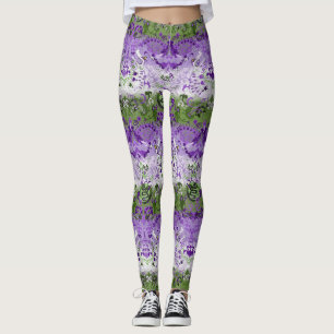 Legging Dragão do Genderqueer Damask - Sinalizador do Orgu