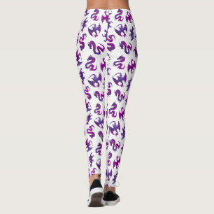 Legging Dragão Espacial Rosa e Roxo