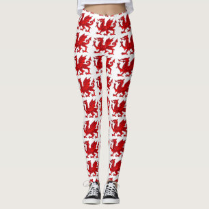 Legging Dragão galês com efeito bisel