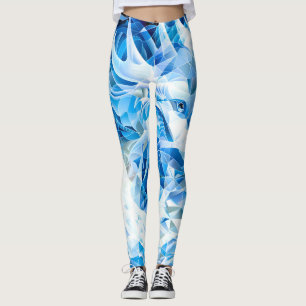 Legging Dragão Mosaico Azul Sky