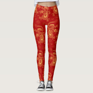 Legging Dragão Zodíaco Chinês, feliz ano novo