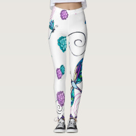 Legging Dragonfly e leggens florais suaves