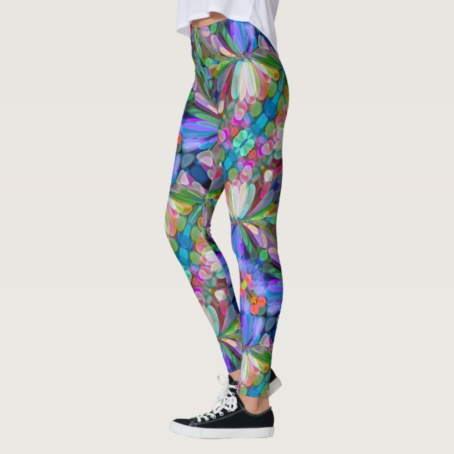Legging Dragonfly Garden Abstrato Floral (Esquerda)