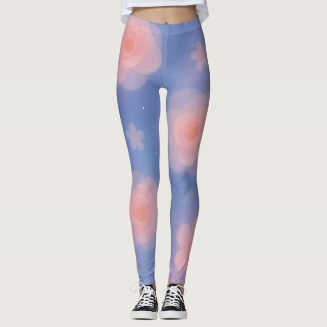 Legging Dreamy Pastel Galaxy Art (Frente)