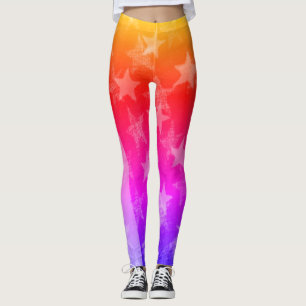 Legging Duas bandeiras retroiluminadas dos EUA