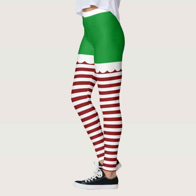 Legging Duende bonito do Natal (Esquerda)