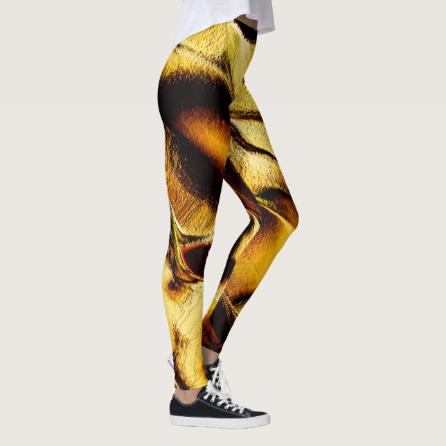 Legging Dunas em bruto em ouro queimado (Direita)