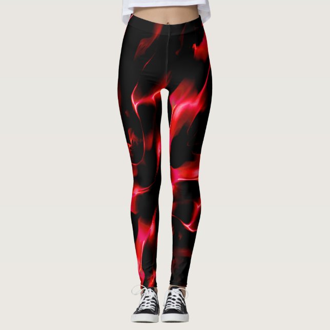 Legging Dunas vermelhas sob escuridão noturna (Frente)