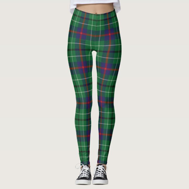 Legging Duncan Tartan Scottish Clan Xadrez Patterno (Frente)