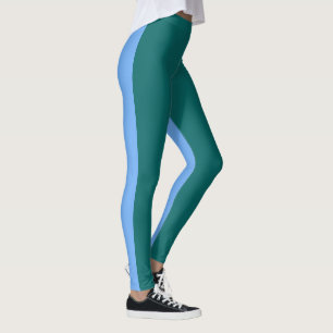 Legging Duo Tone Verde e Azul