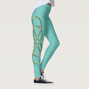 Legging Duplo infinito ouro antigo + suas ideias