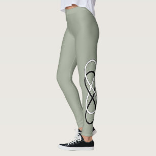Legging Duplo Infinito preto e branco + suas ideias
