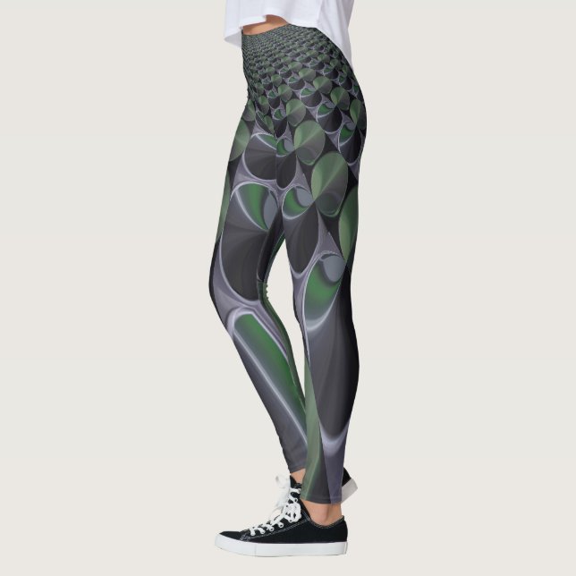 Legging Edgar Belo incrível padrão floral design art (Esquerda)