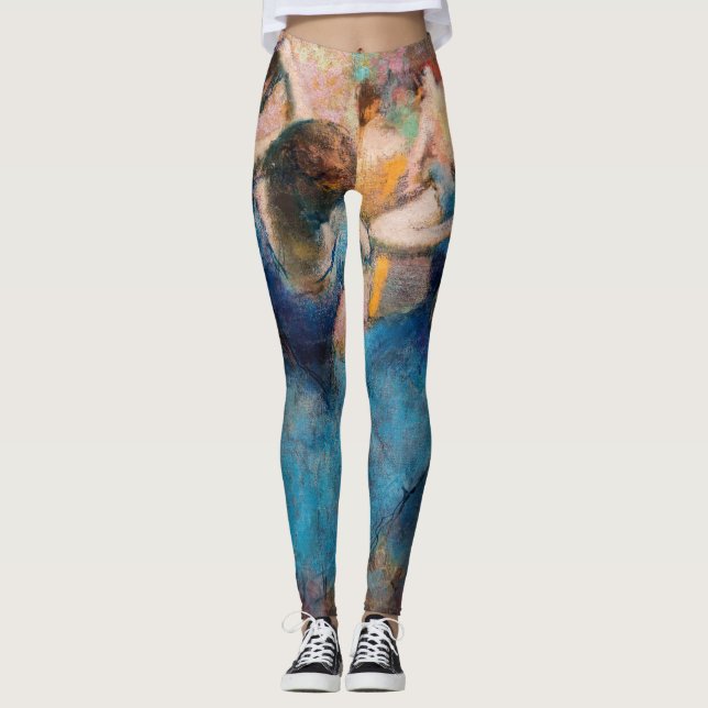 Legging Edgar Degas - Dançarinos em azul (Frente)