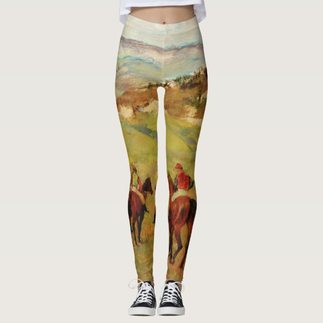 Legging Edgar Degas - Jockeys Em Horseback (Frente)