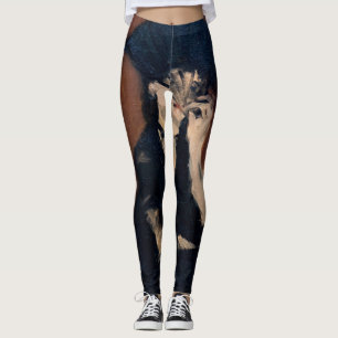 Legging Edouard Manet - Berthe Morisot com um Leque