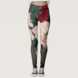 Legging Edouard Manet - Vaso de Peônias em Pequeno Pedesta