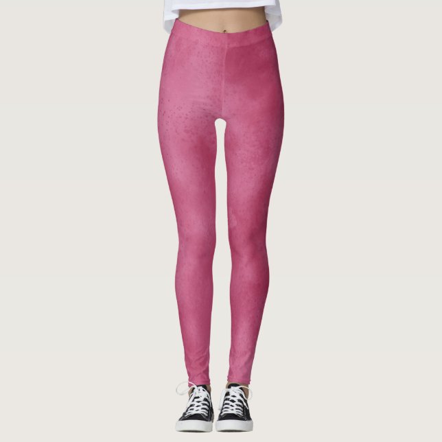 Legging Efeito da nuvem de tempestade na moda Burgundy Blu (Frente)