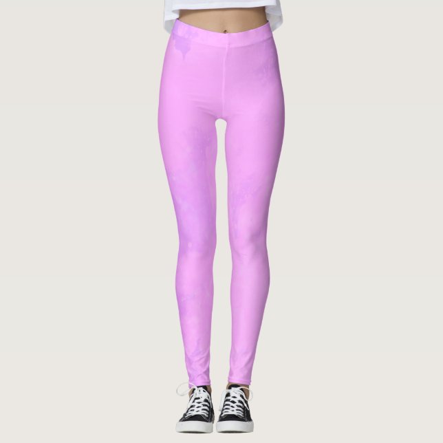 Legging Efeito de sonho - pintura de nuvens de platter ros (Frente)