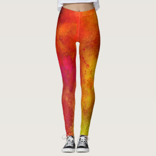 Legging Efeito de Splatter de Tinta Galáxica